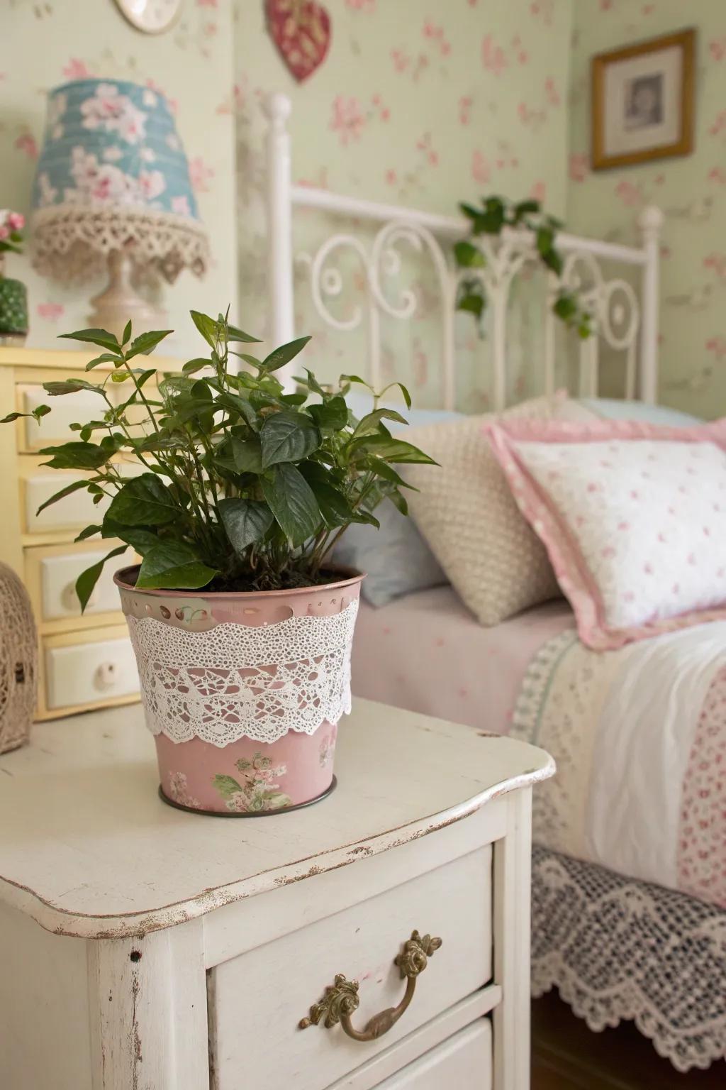 Netting wraps introduce a hint of vintage elegance.