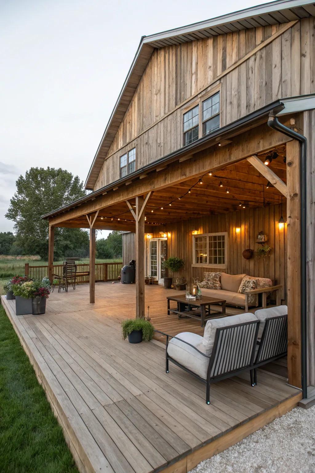An outdoor expansion offers the perfect space for summer relaxation.