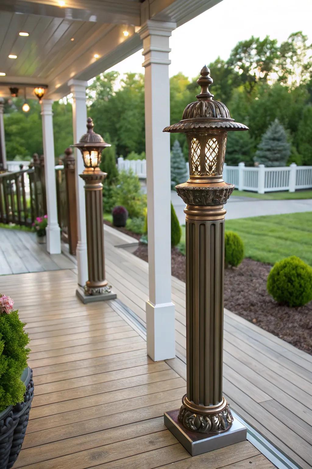 Metallic finishes inject a hint of extravagance.