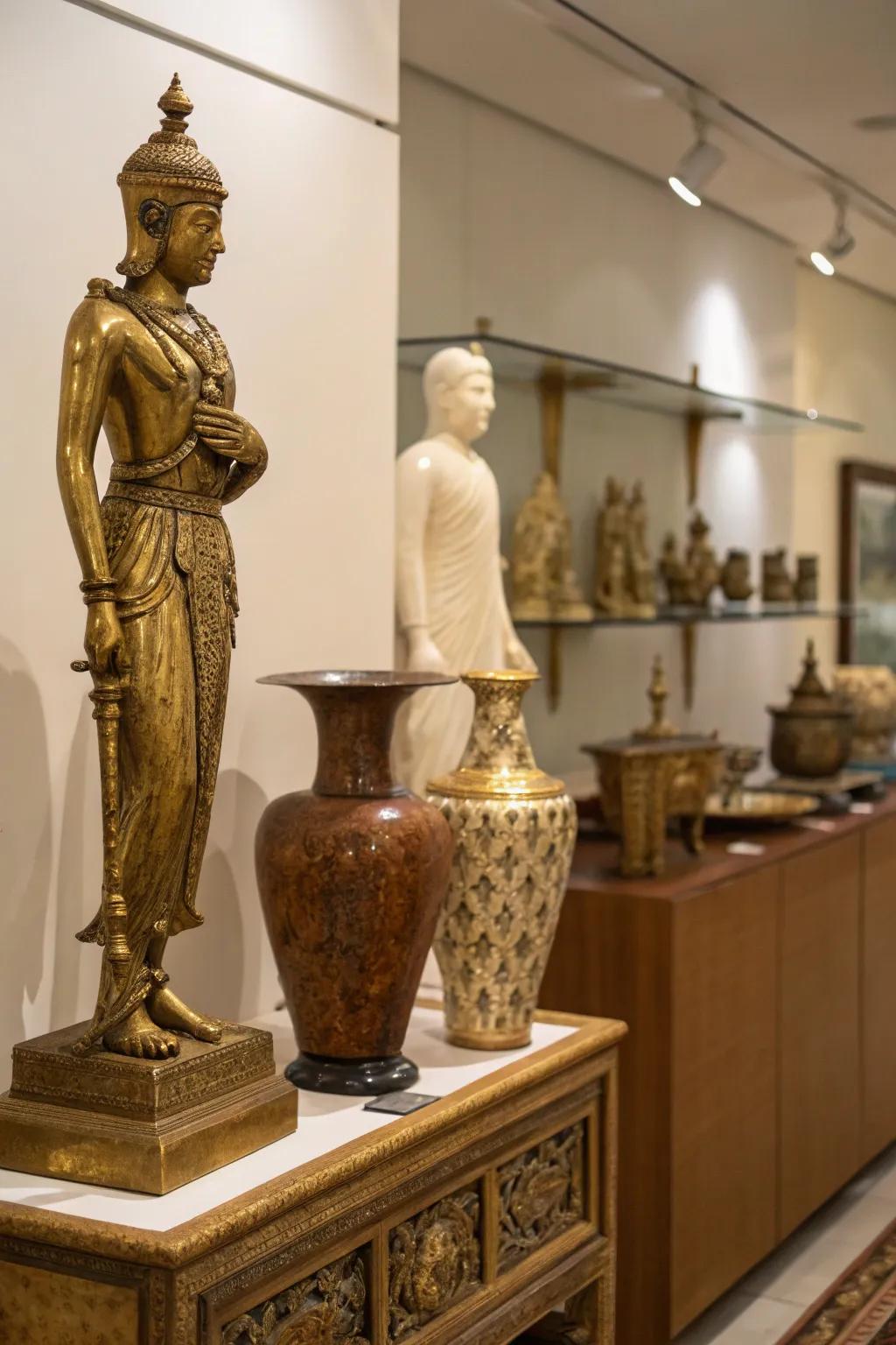 Tasteful ornaments lend depth and character to your room.