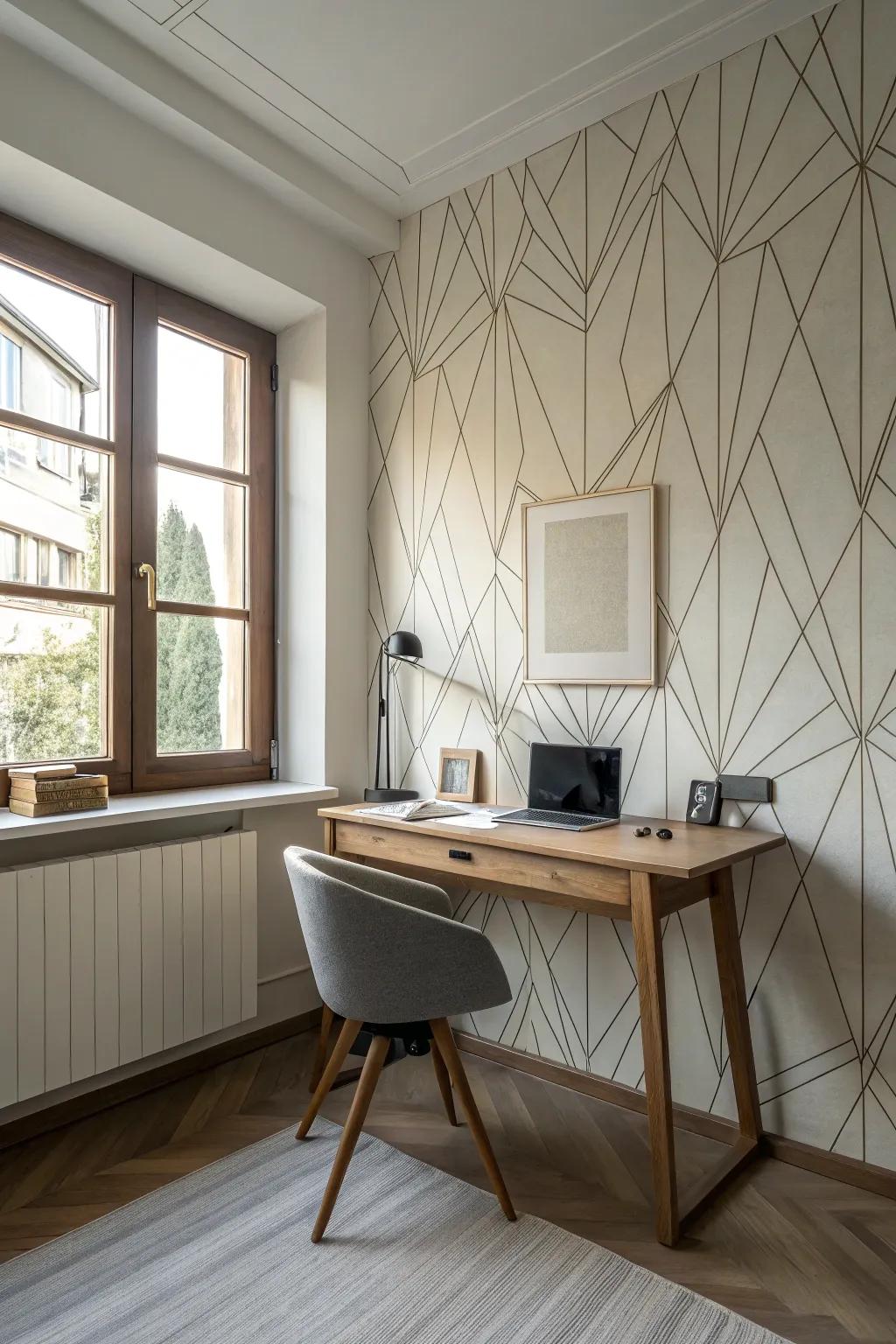 Minimalist strokes offer understated elegance and calm.