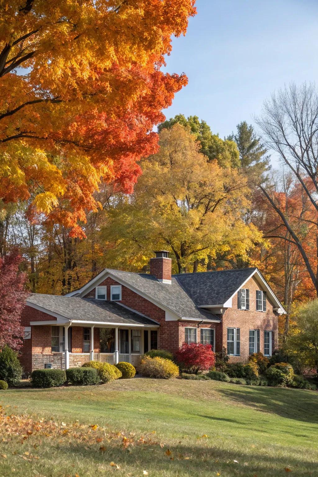 Brickwork siding brings warmth and eternal charm.