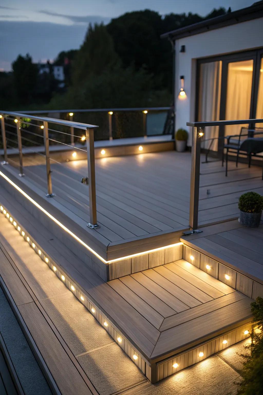 Elevate your deck with ingenious illumination.