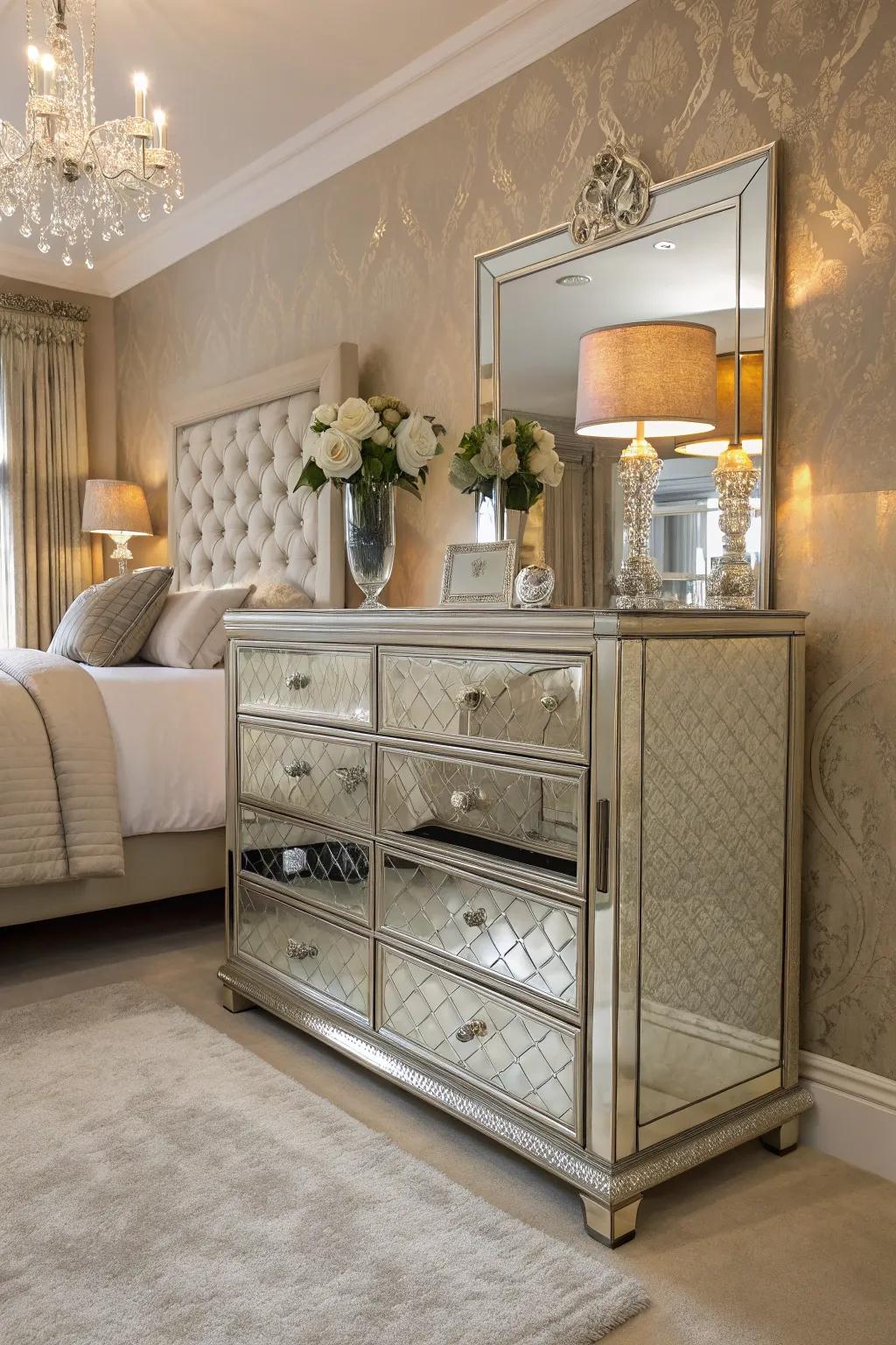 Glass panels contribute luxury and establish a perception of space.