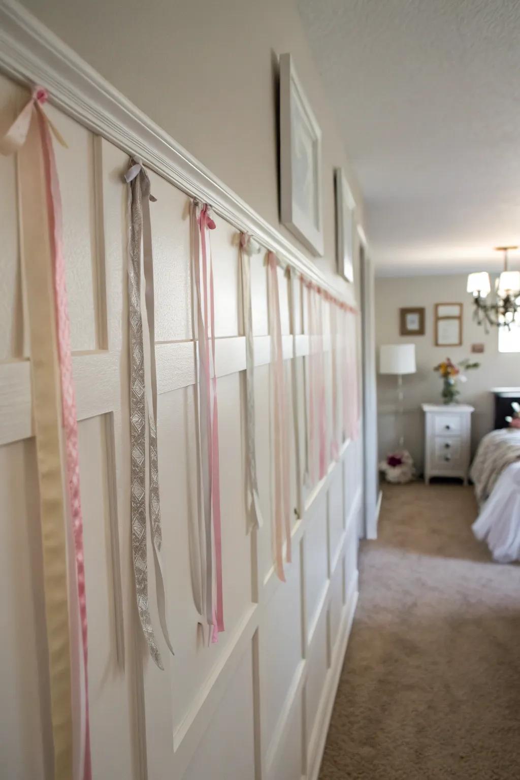 The beauty of minimalist ribbon strips.
