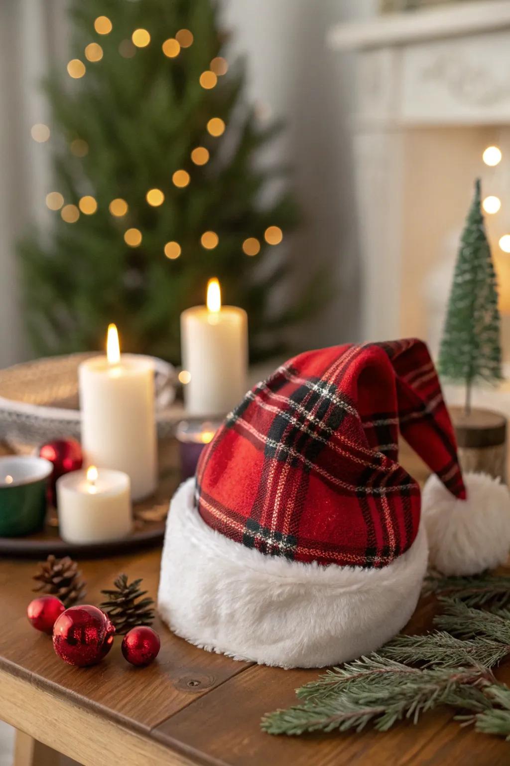 Convey a quintessential nuance with timeless tartan motifs.