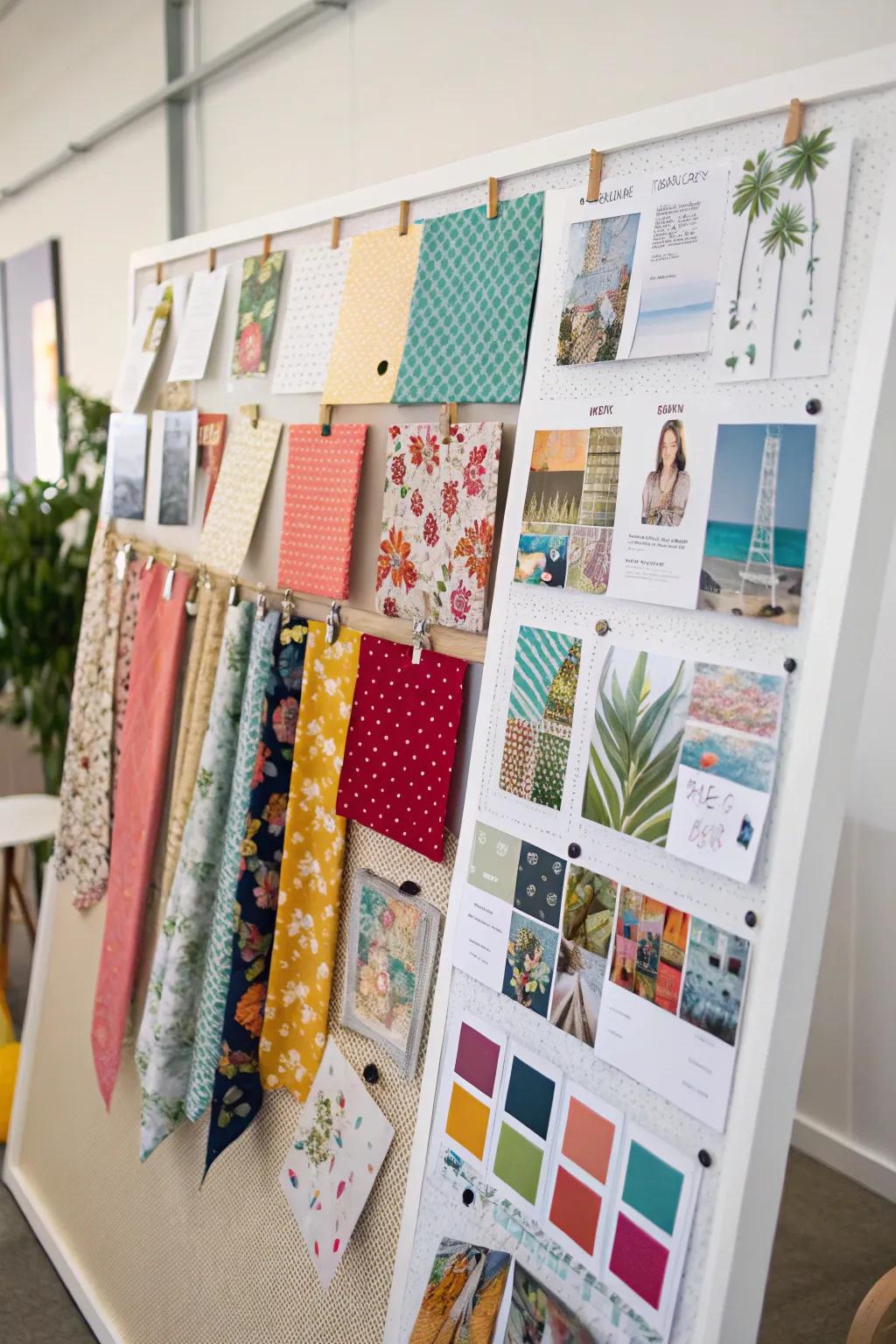 A project board keeps your crafting goals visible.