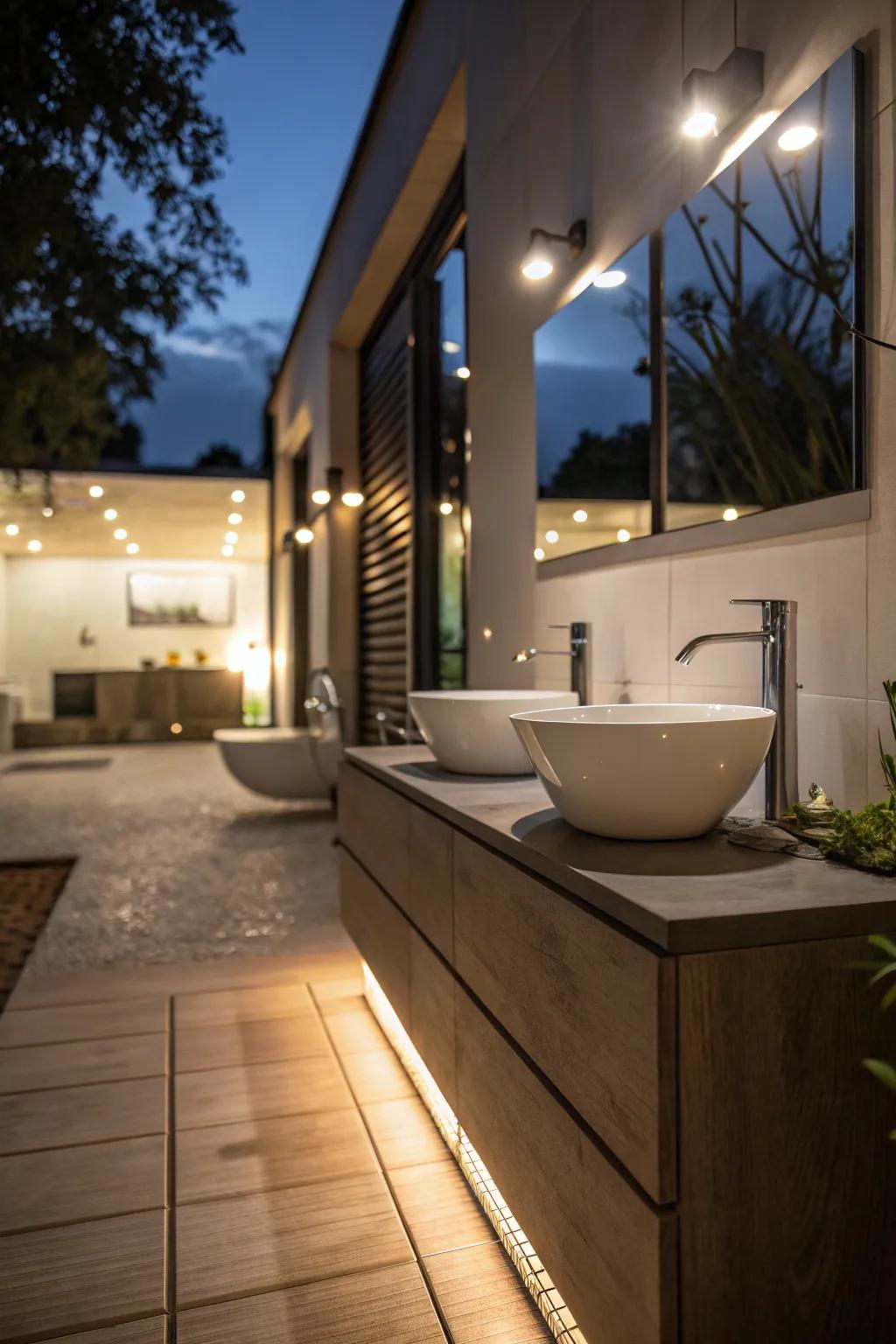 Soft motion-sense lights are perfect for getting around at night.