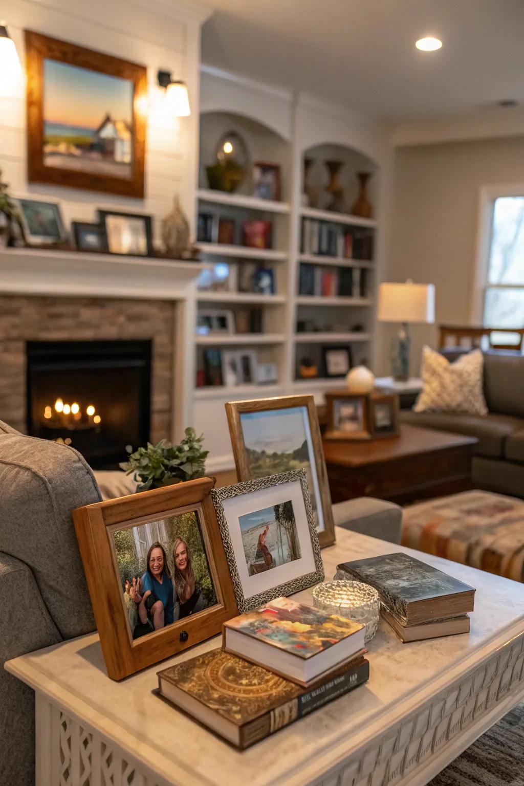 Personal touches make the living area uniquely yours.