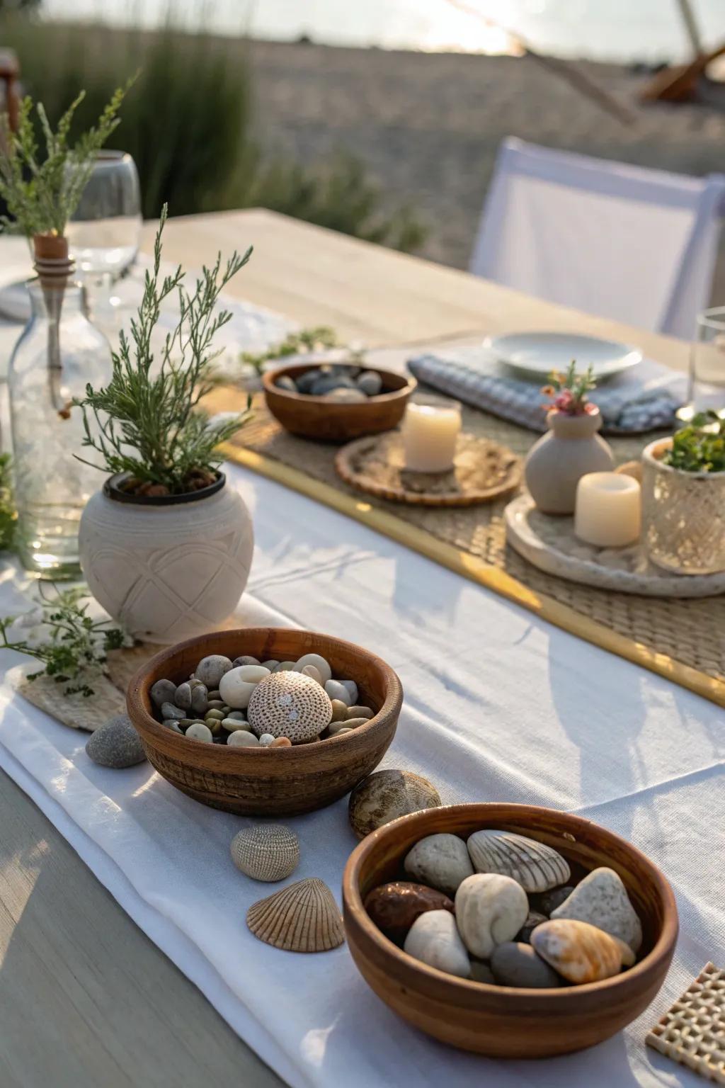 Elements inspired by nature bring an outdoor vibe indoors.