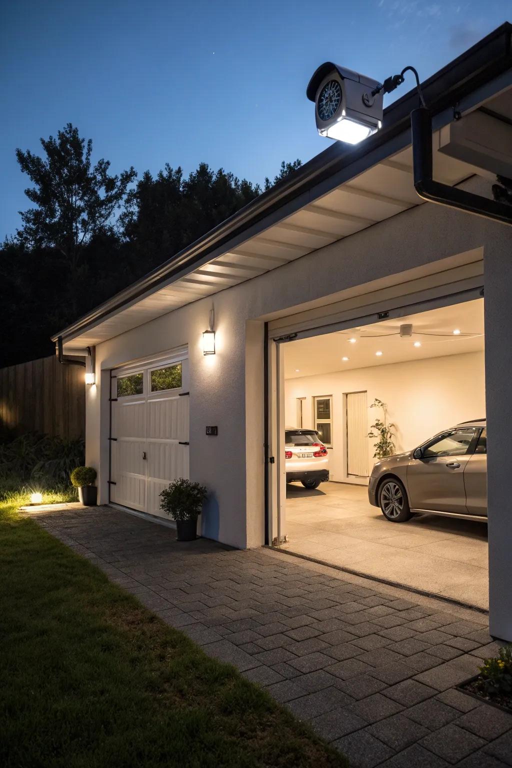 Improve your garage with smart technology for ease and safety.