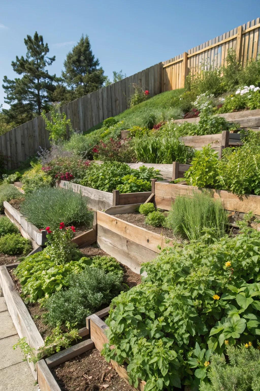 Food-producing plants add flavor and beauty.