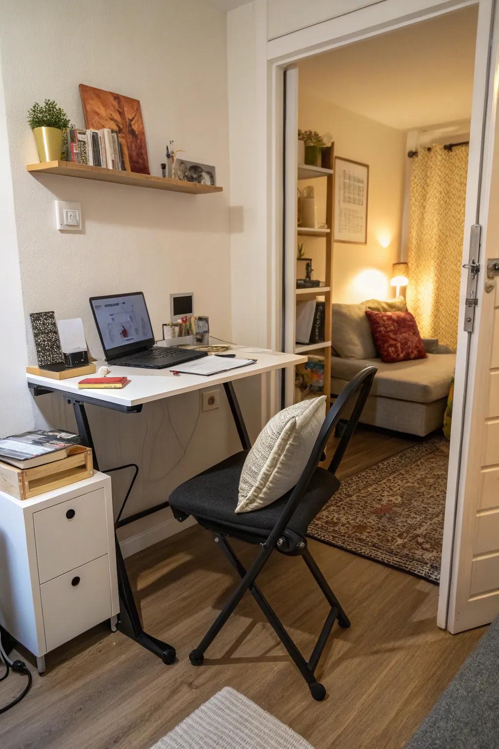 A compact work area can be a valuable asset to small Airbnbs.