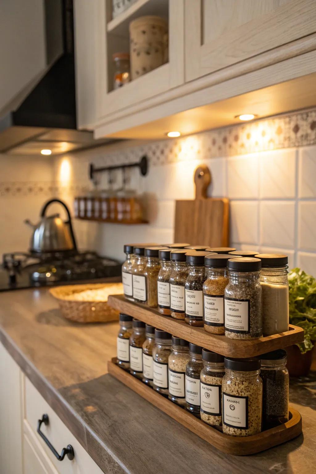 Artisanal spice blends ready to enhance every dish.