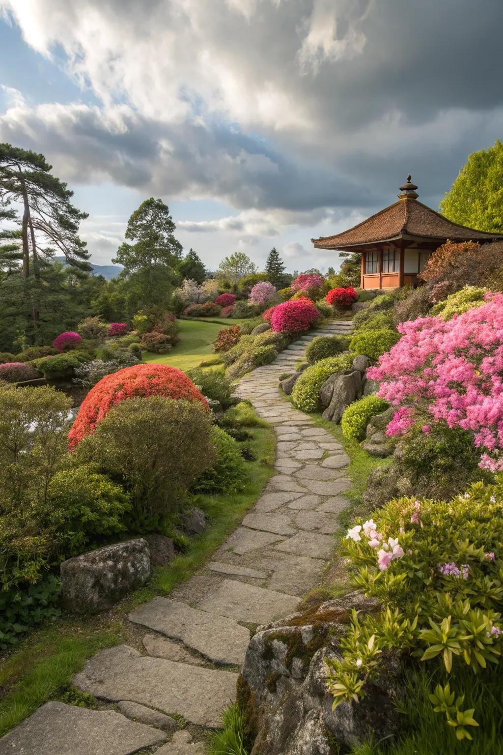 Season-based flowers introducing bursts of color and vitality.