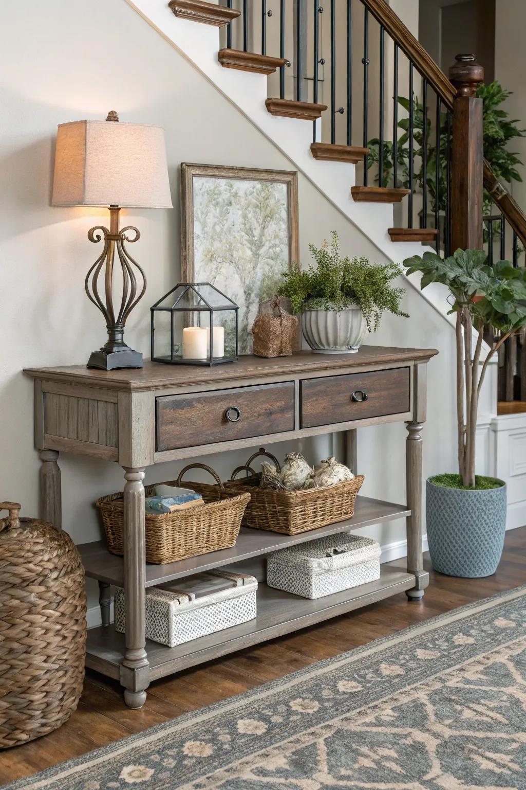 Functional furniture provides style and practicality in smaller spaces.