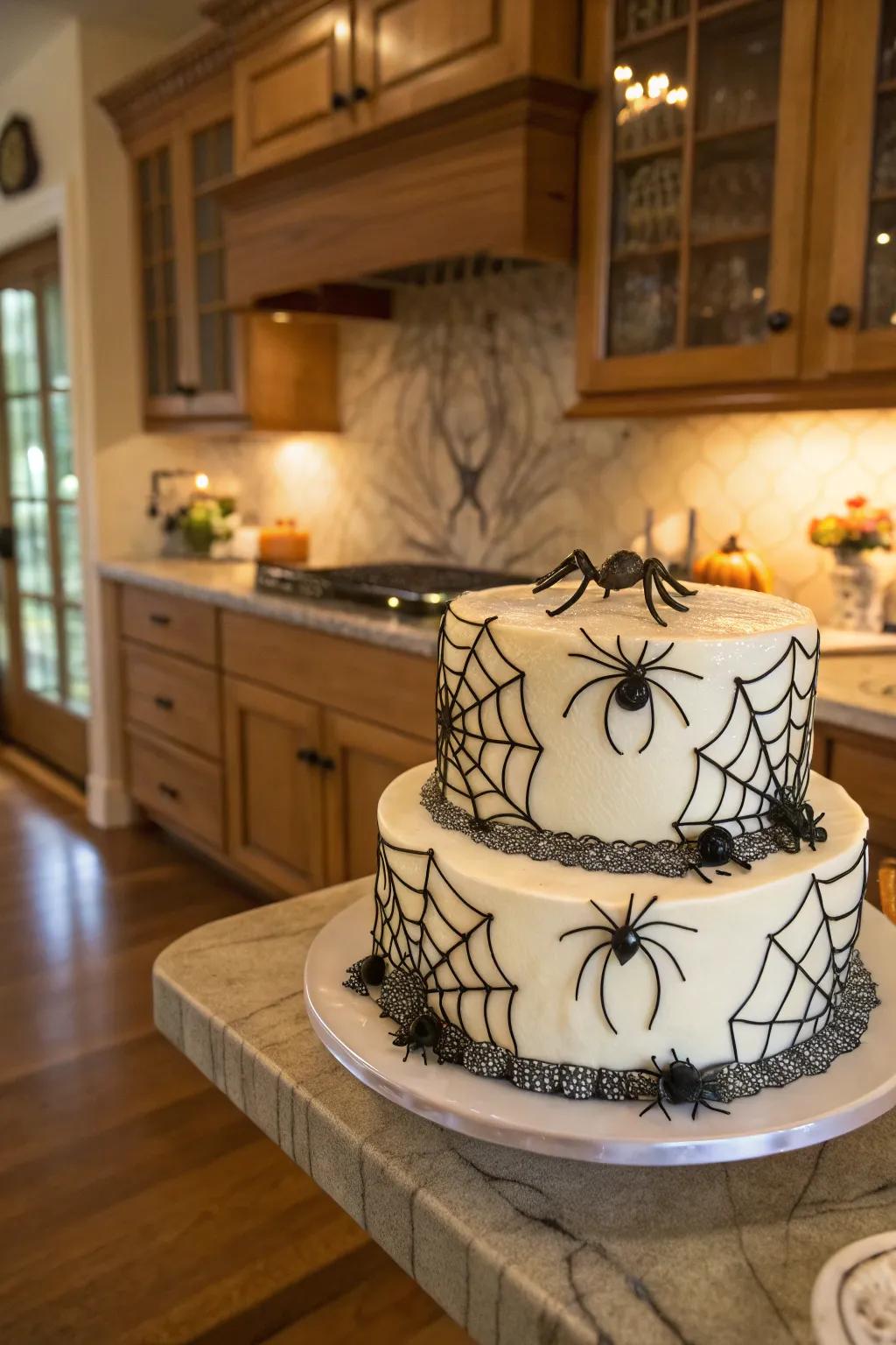 Intricate fondant details render this cake exceptional.