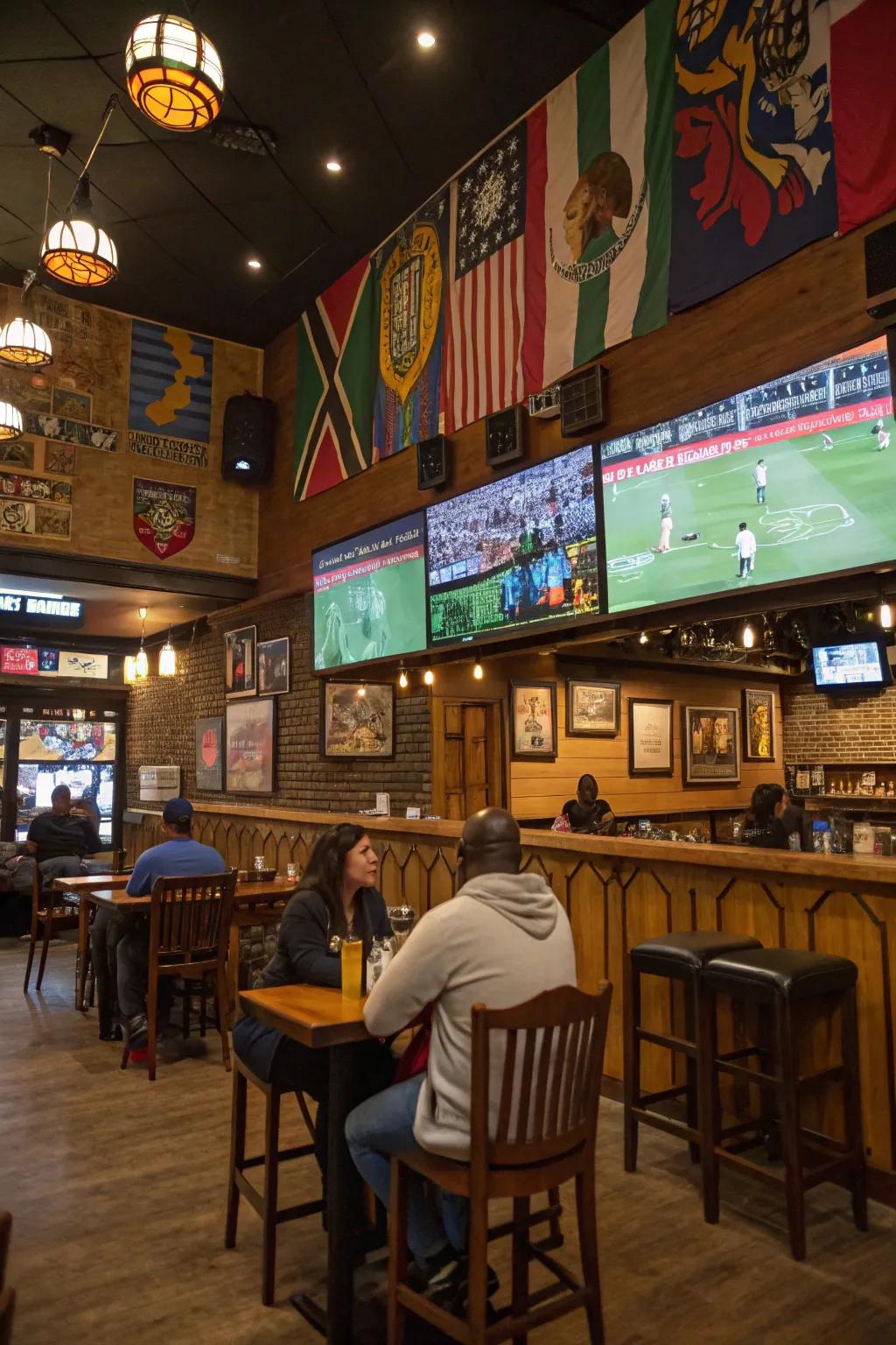 Local art and culture add character.