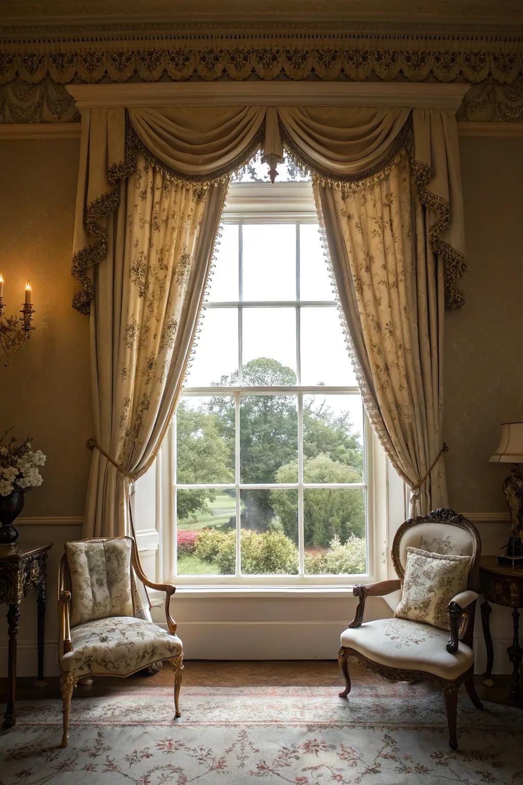 Victorian-style frames append ageless beauty and sophisticated features.