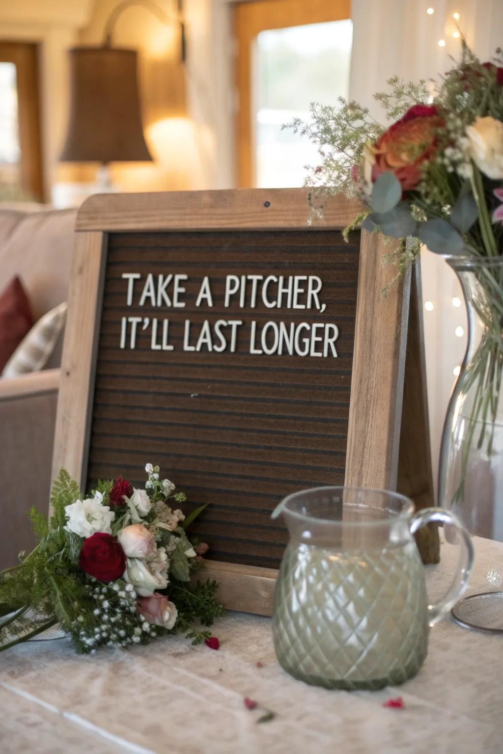 A clever and refreshing changeable message display idea for St. Patrick's Day.