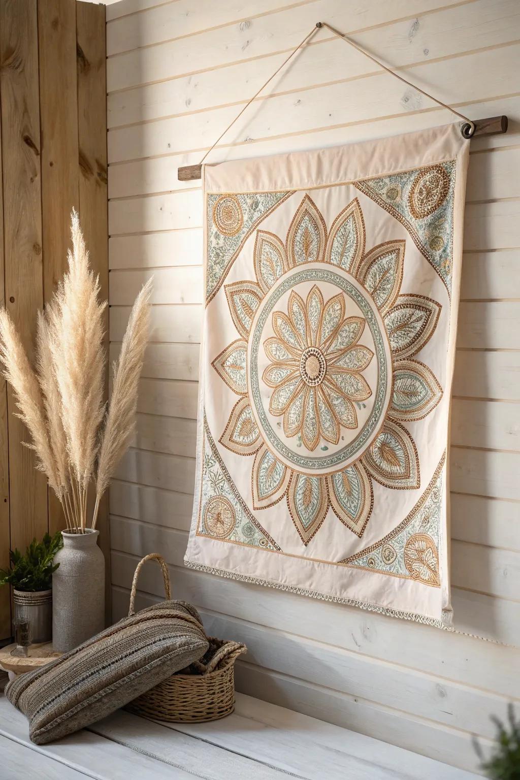 Change textile scraps into amazing art using textile canvases from old material. Enjoy simplicity and skill. 🌿🧵