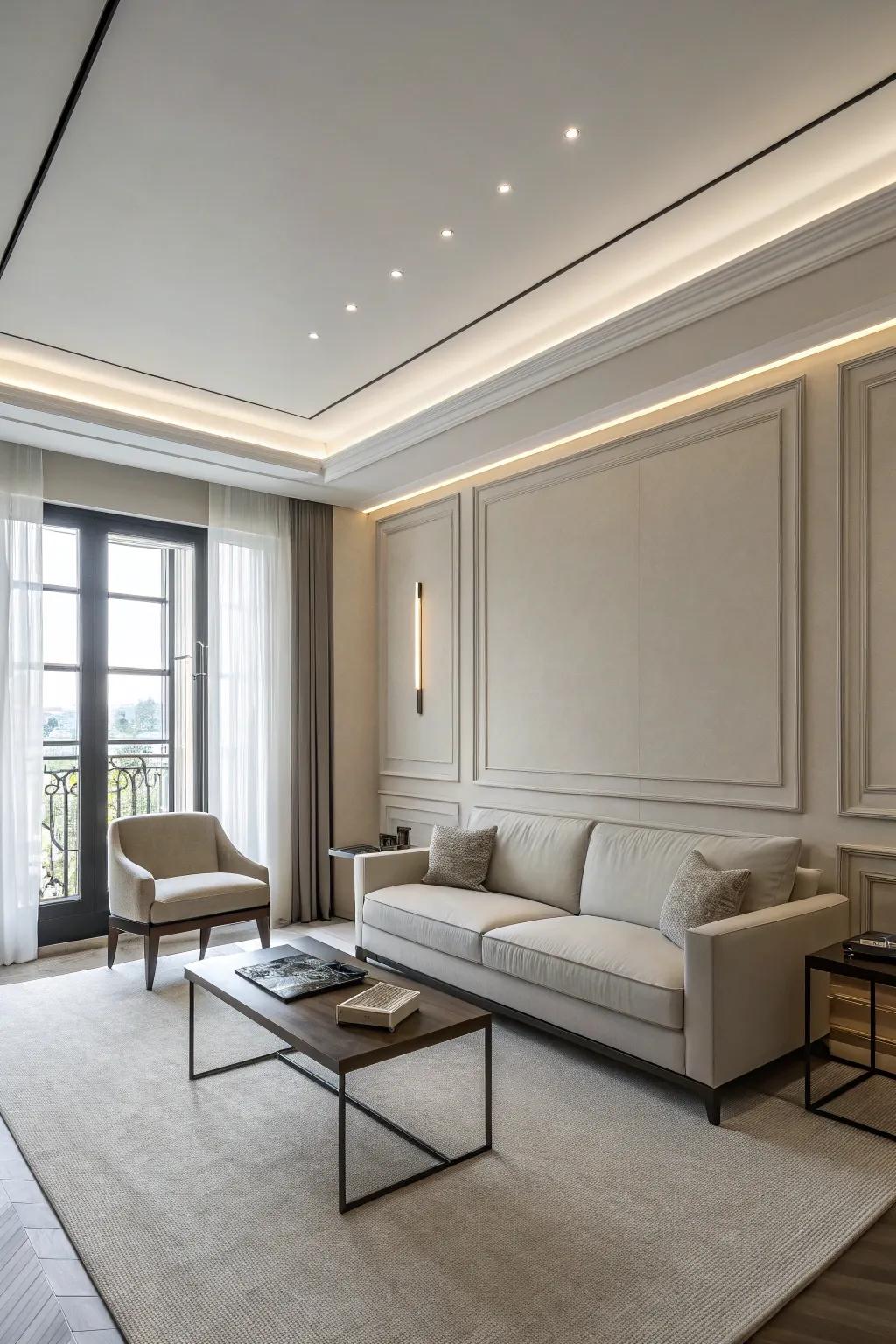 Simple trim contributing to a sleek and up-to-date aesthetic.