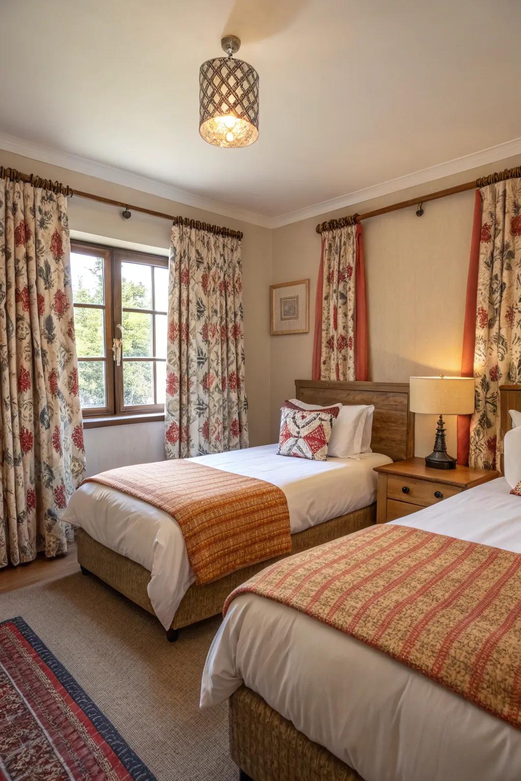 Inventive window coverings improve the surface’s aesthetic using flair and personality.