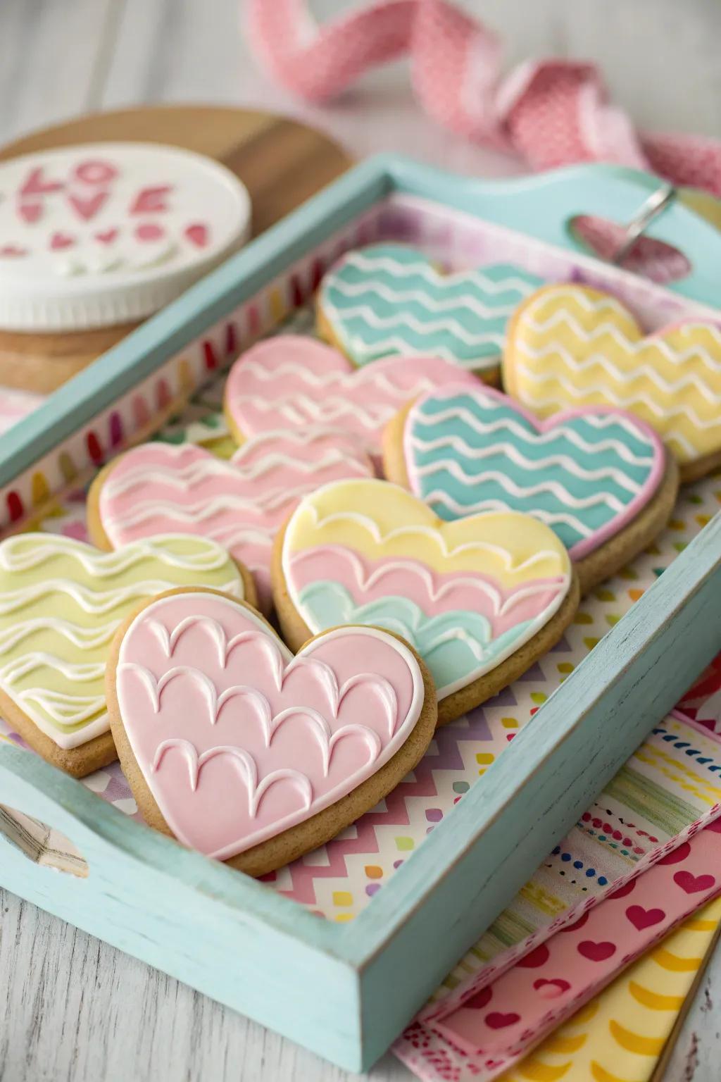 Quirky hearts for playful creativity.