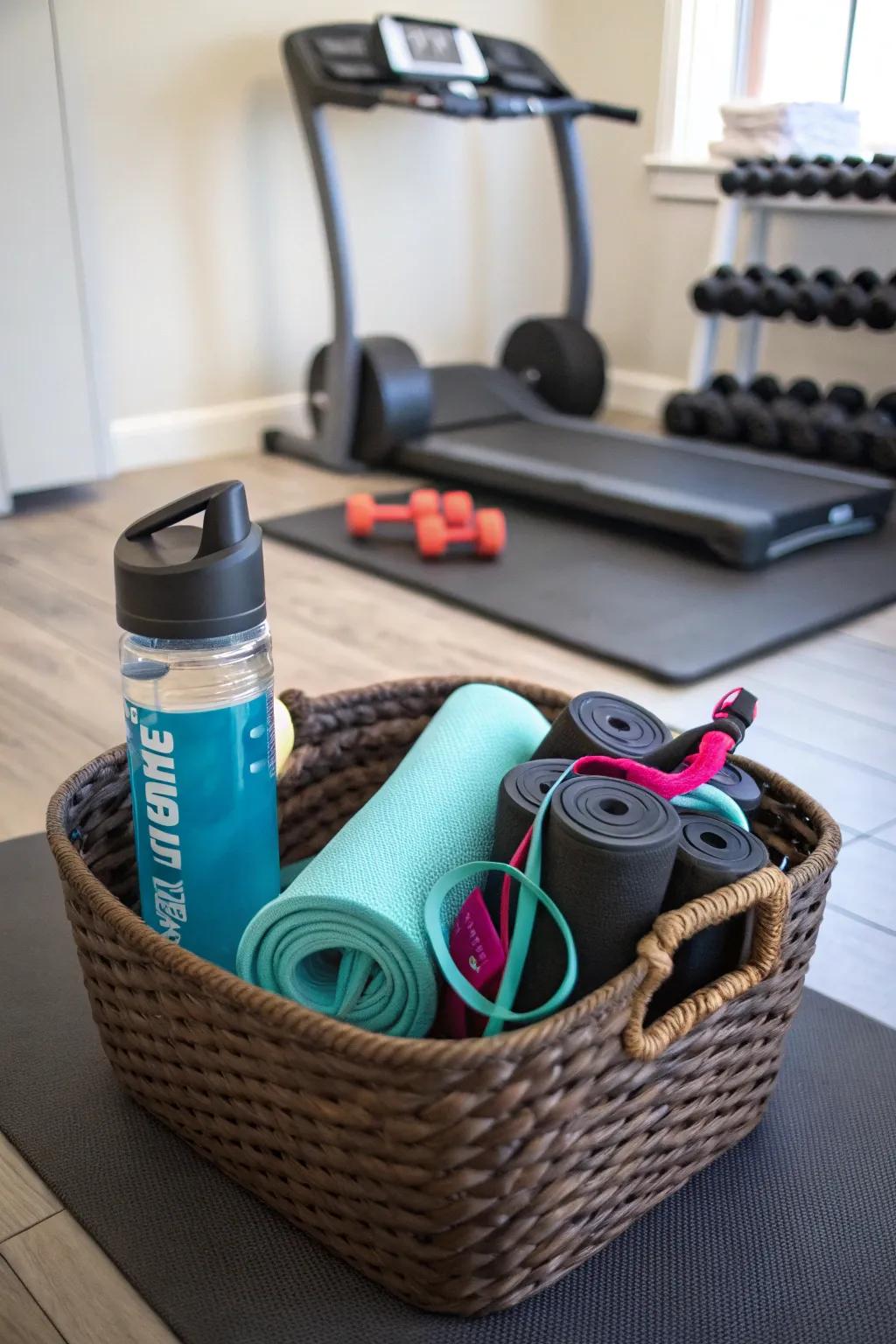 A fitness basket for healthy people.