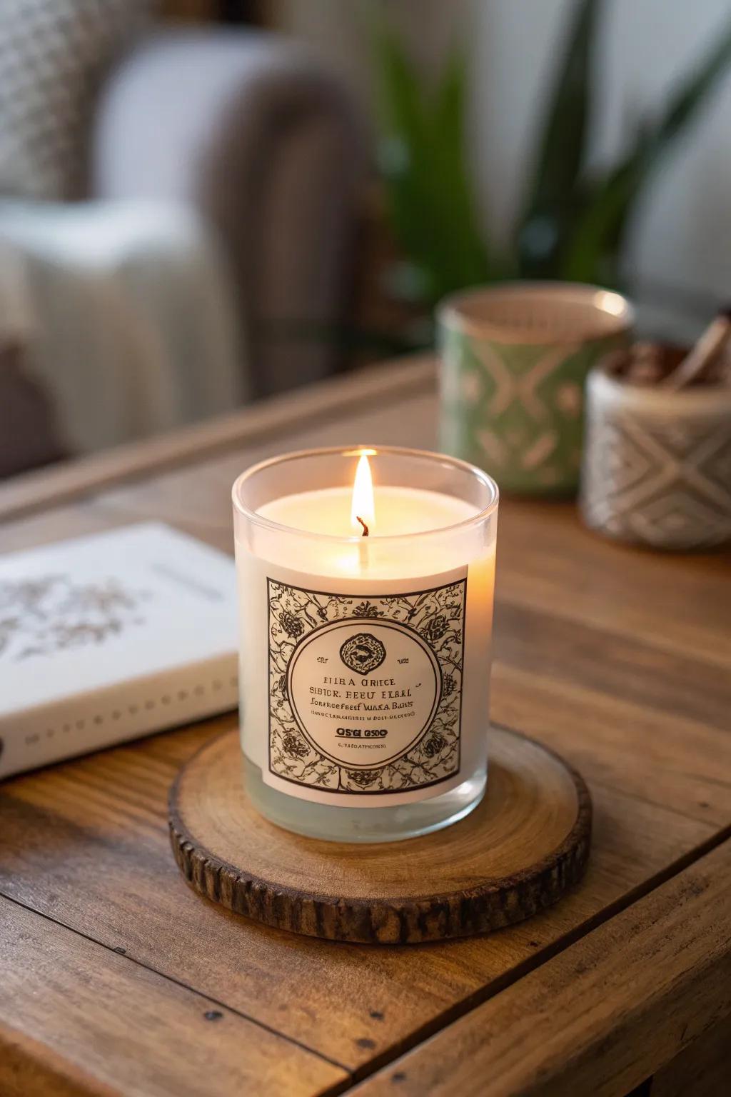 A uniquely scented light with a personal touch