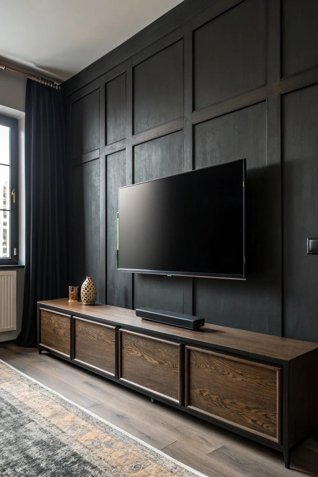 Disguising your TV can enable it to blend effortlessly into the decor.