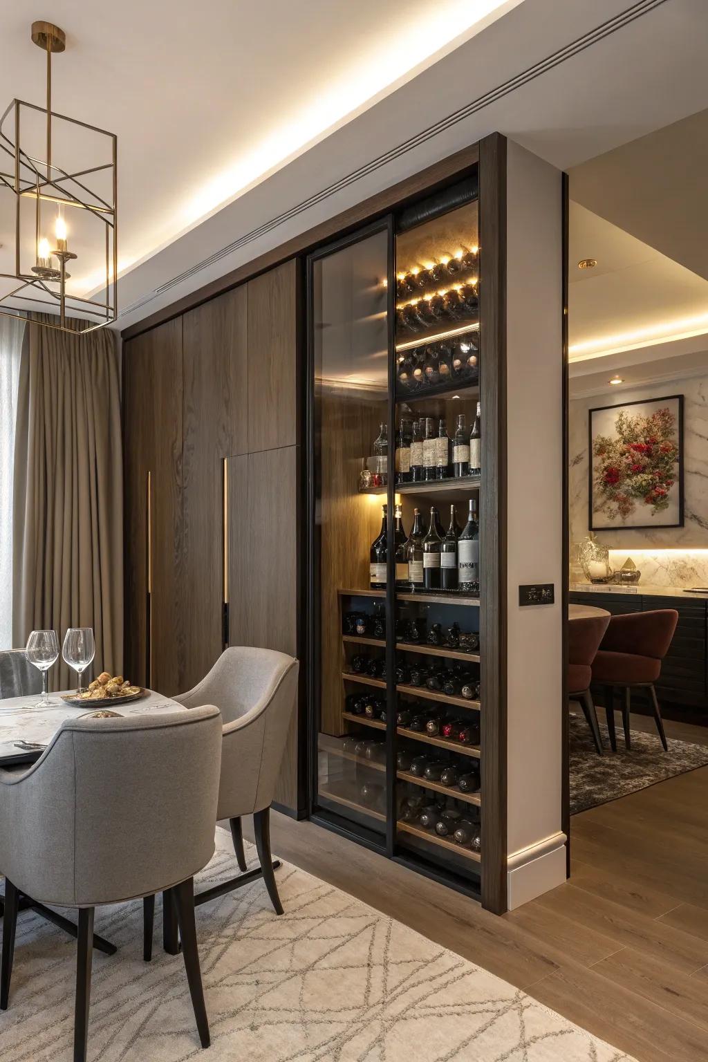 Hidden fixtures add an element of surprise.