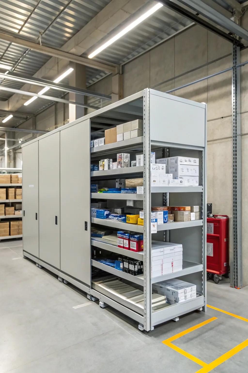Shifting shelves will promote unhindered availability throughout confined locations.