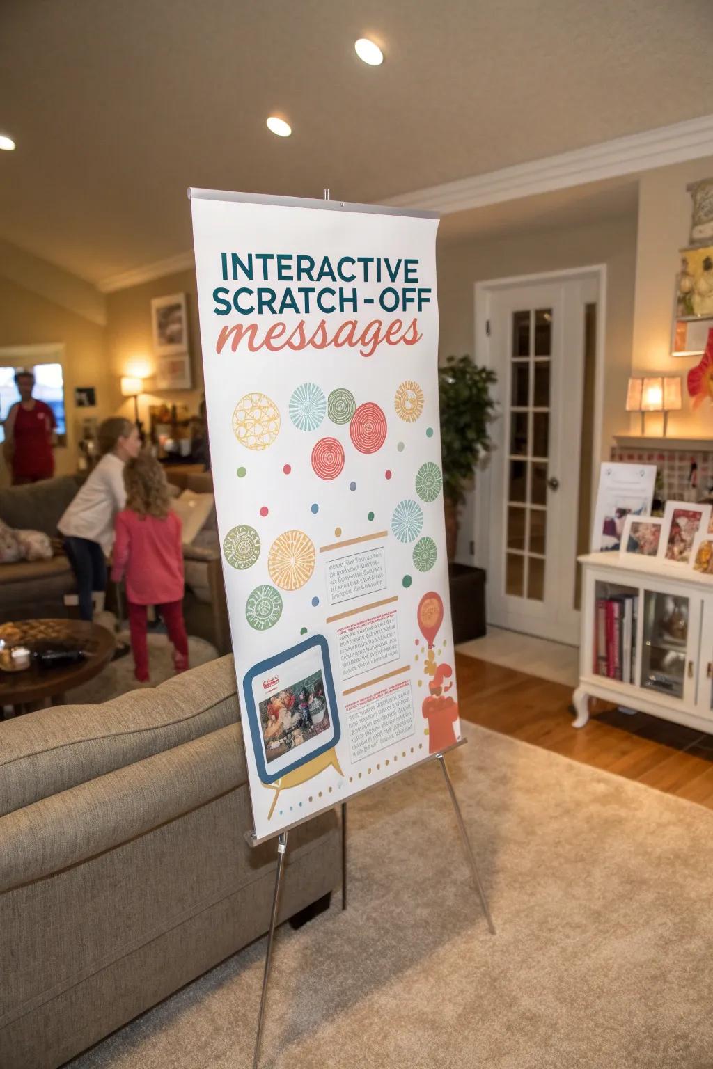 Interactive posters offer fun and surprises.