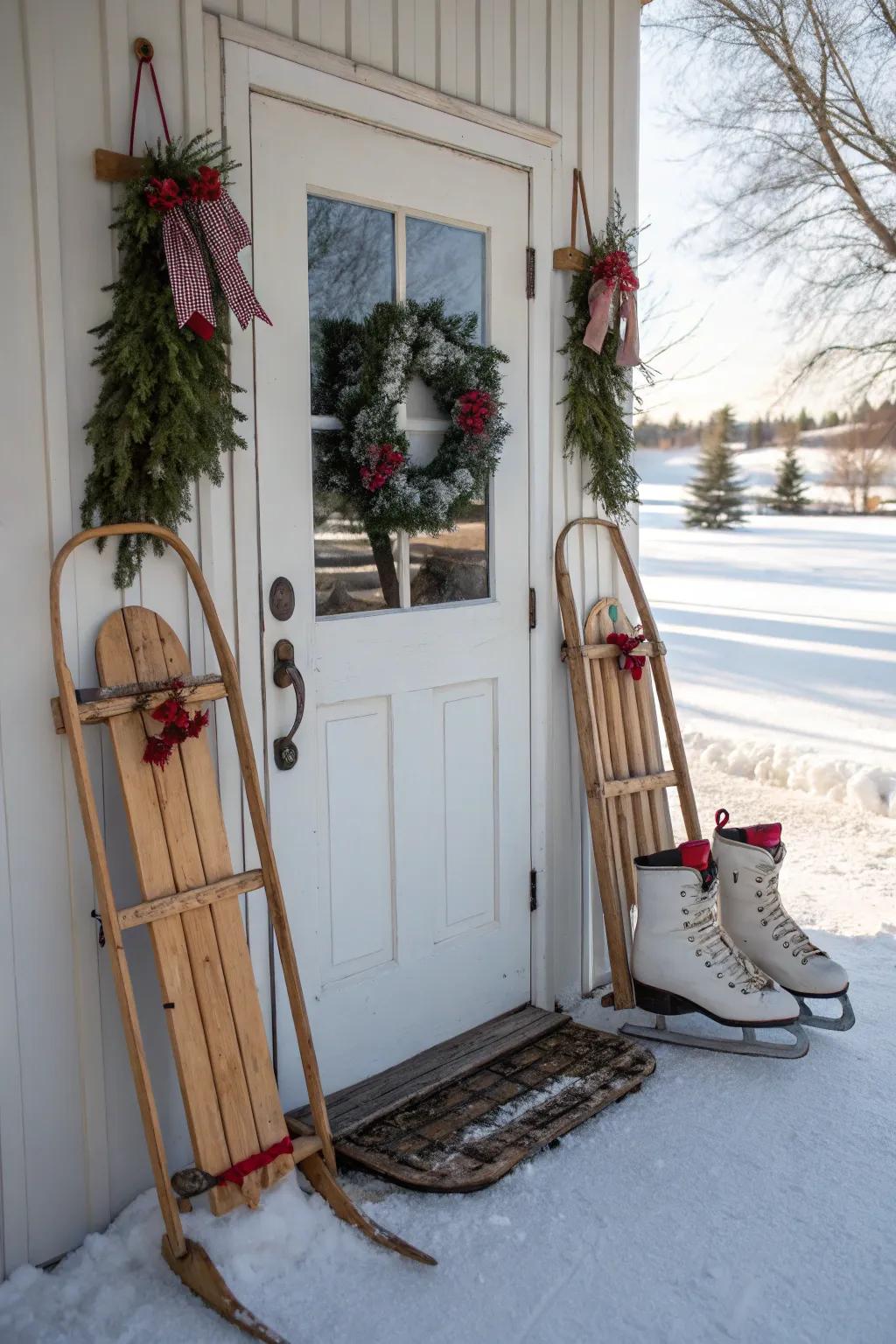 Retro components narrate a story of winter's past.