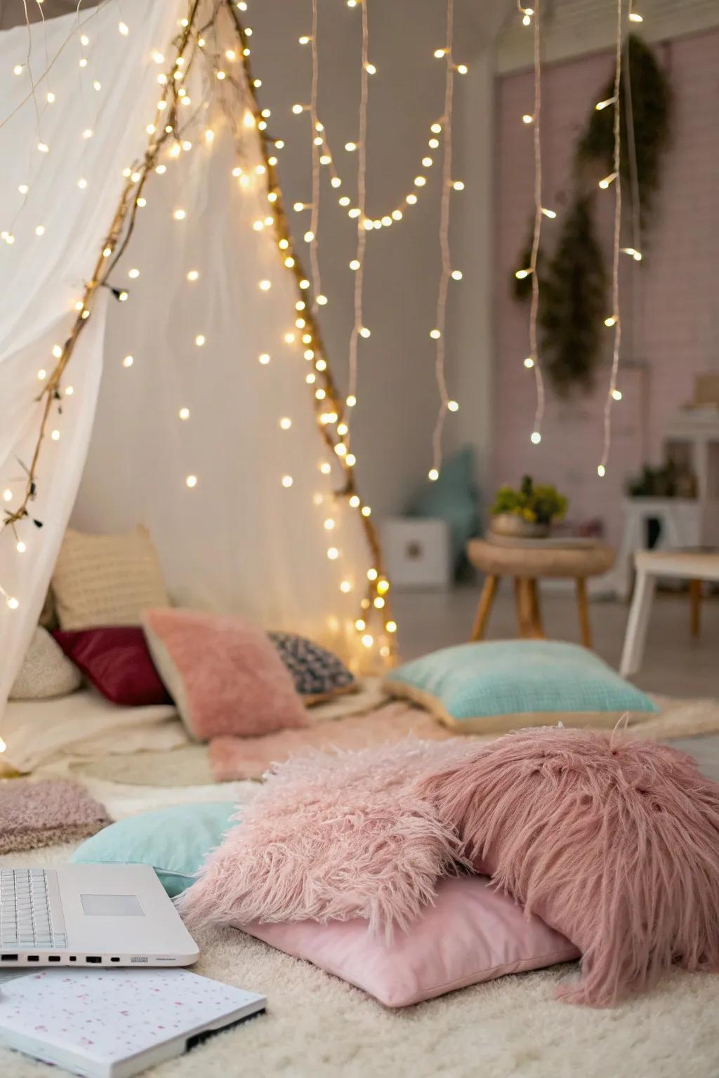 A whimsical workspace that inspires creativity.