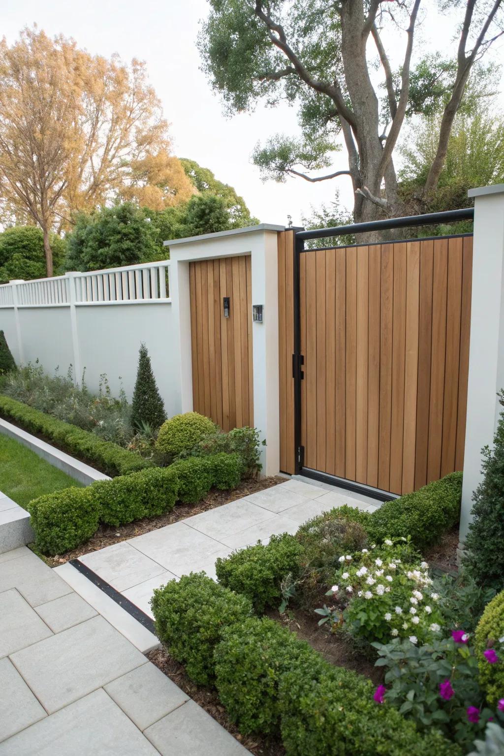Sliding gates maximize space efficiency.