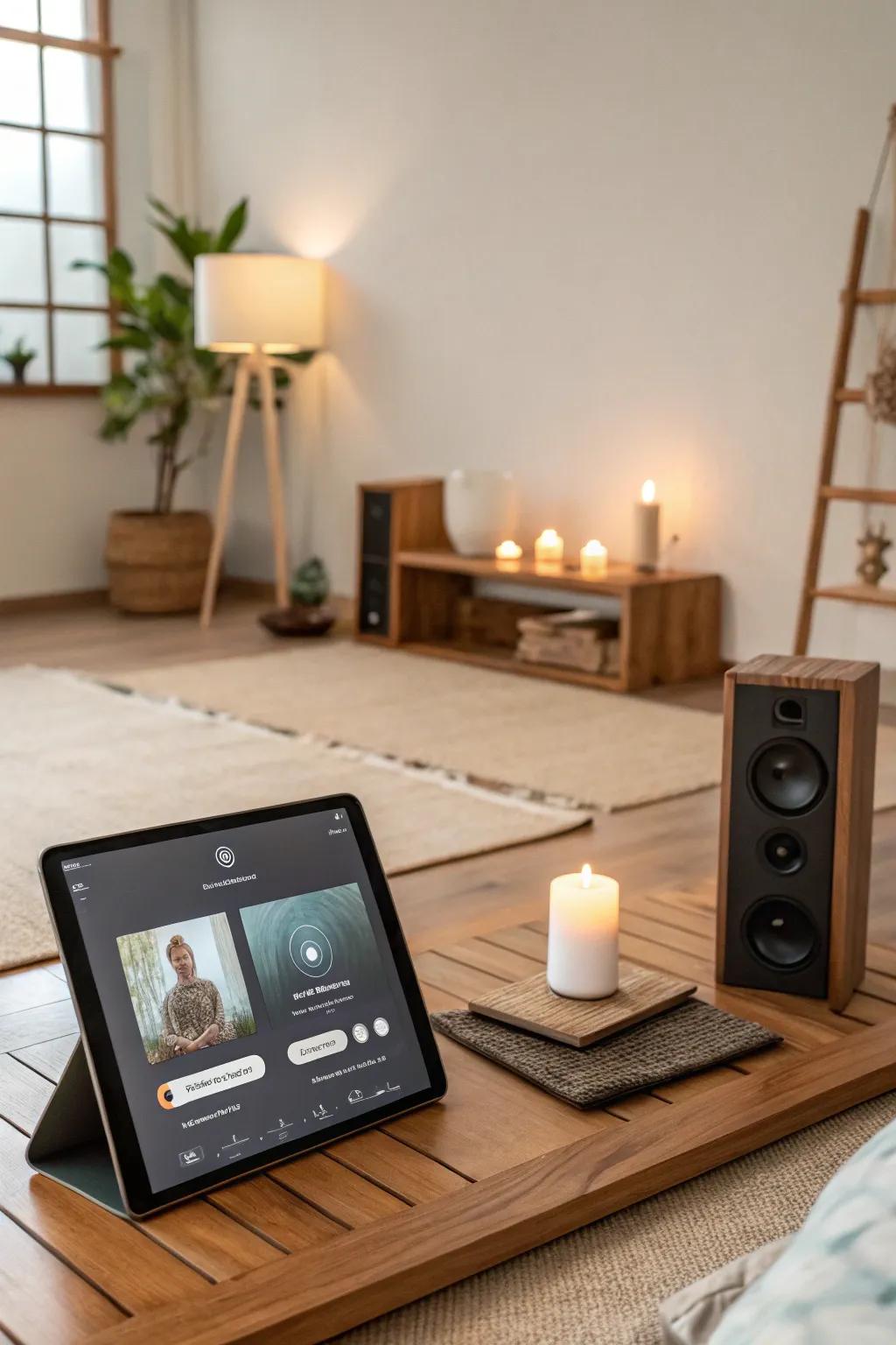 Conscious technology use supports relaxation and meditation.