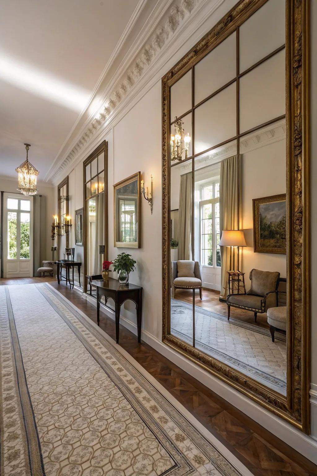 Polished surfaces amplify light and space.