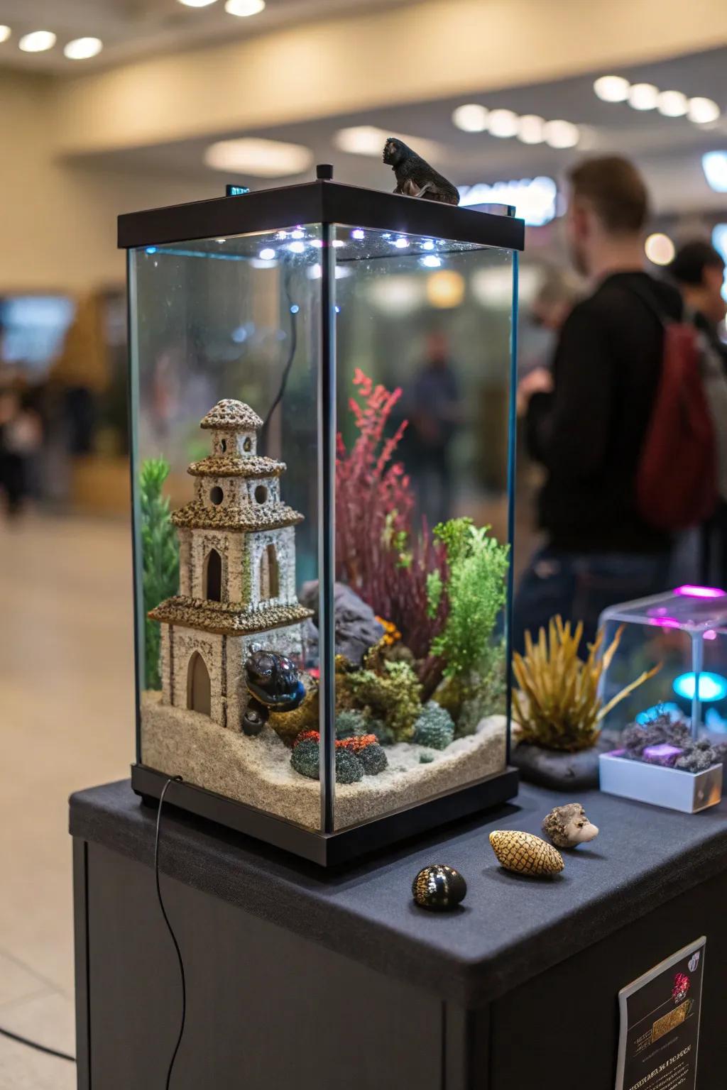 Transform your tank into an immersed art exhibition.