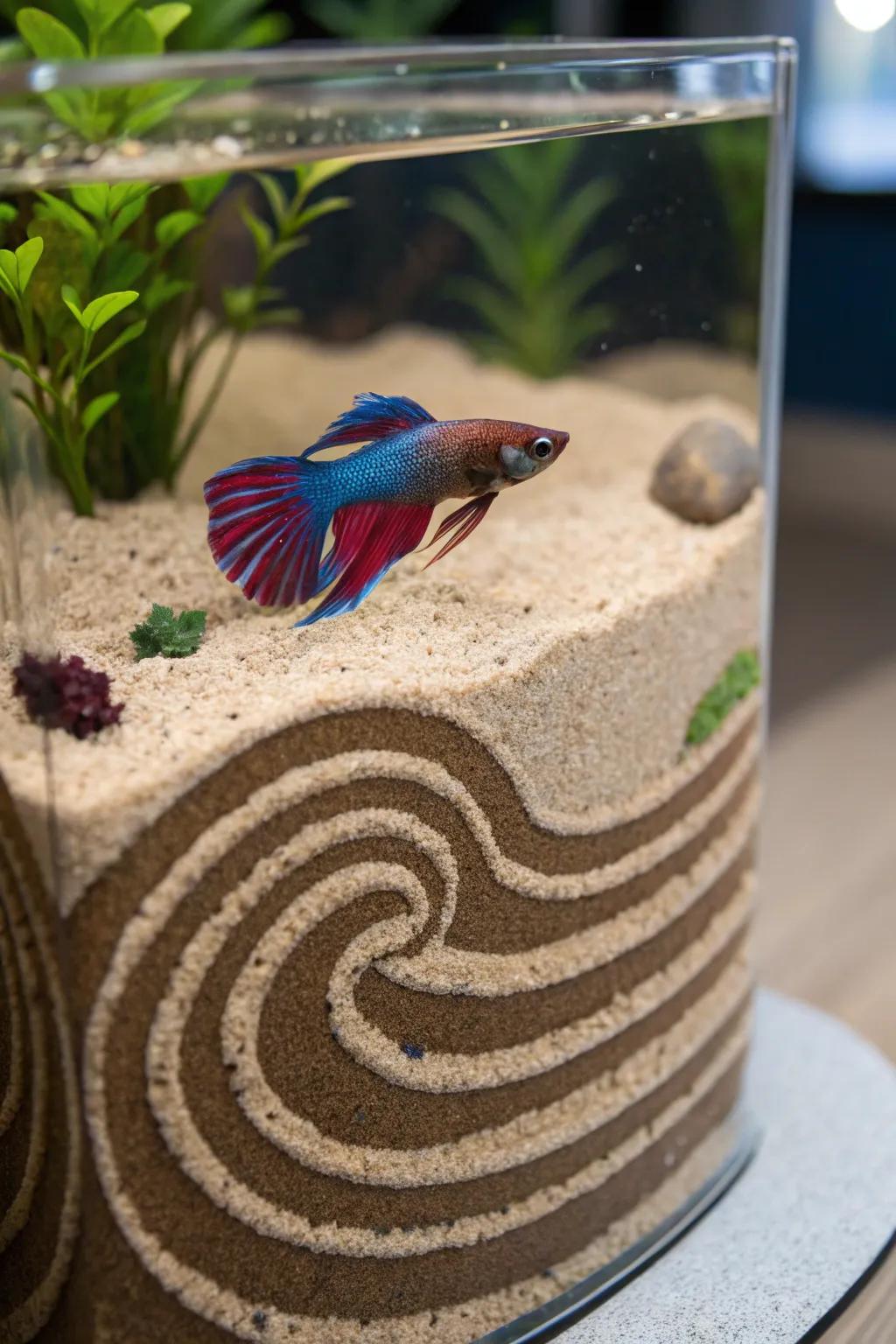 Craft artistic designs with creative bedding utilization.