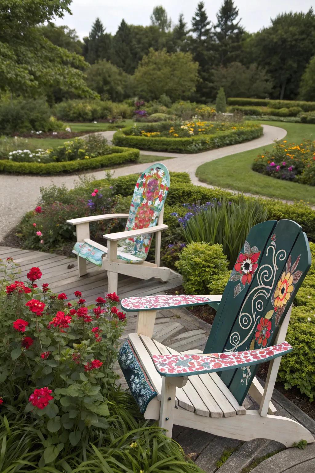 Artistic motifs for a tailored impression.