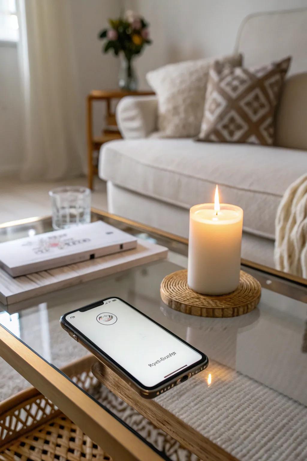 Achieve understated elegance with a minimalist home screen.