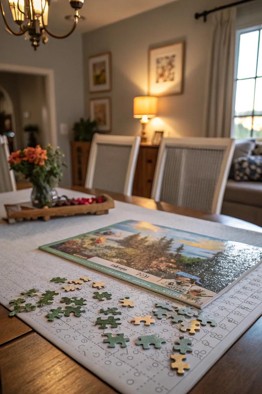 An engaging puzzle that changes into a captivating decorative piece.