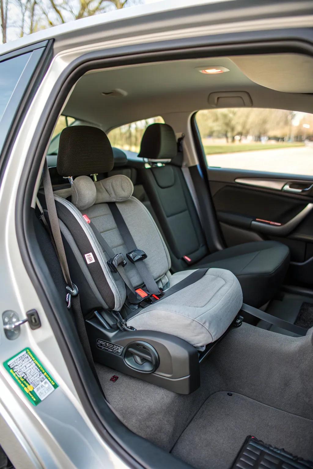A vehicle seat created with safety as the top priority.