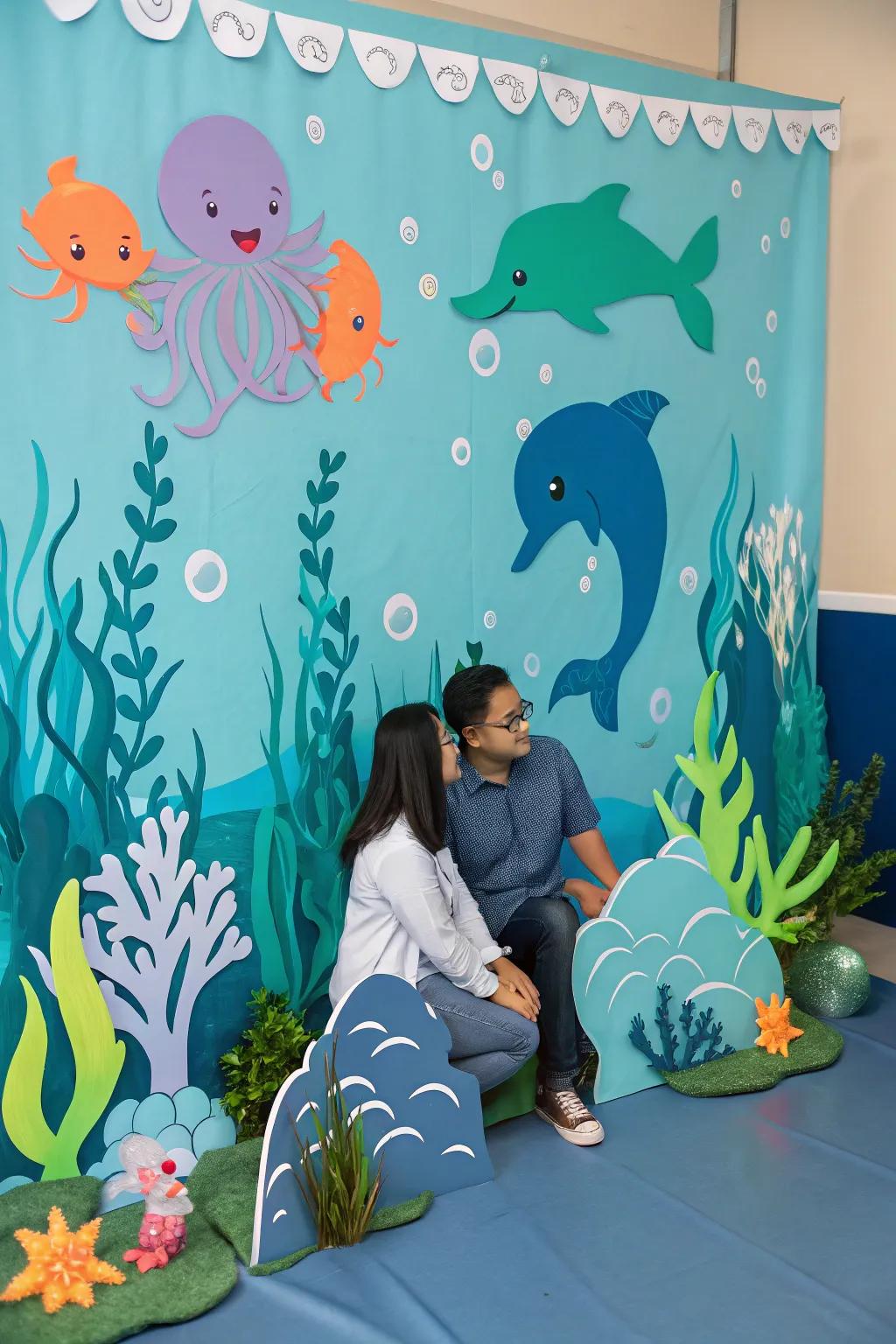 An underwater theme adds a splash of fun and creativity.