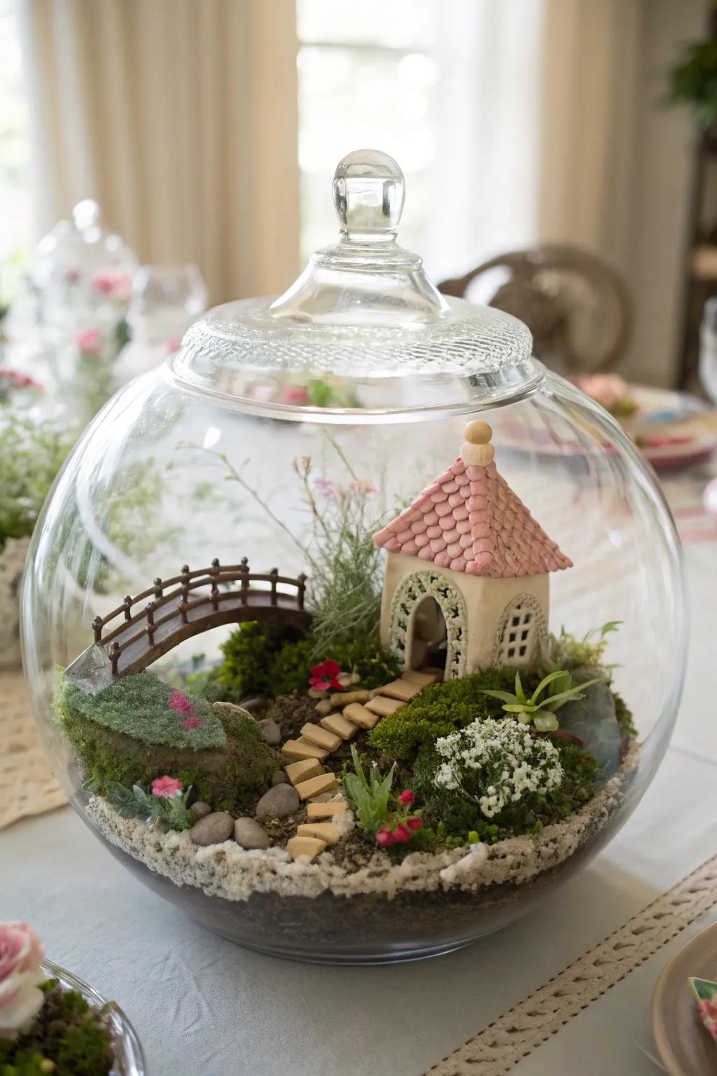 A fairyland installation infuses both caprice and fascination into your established decor.