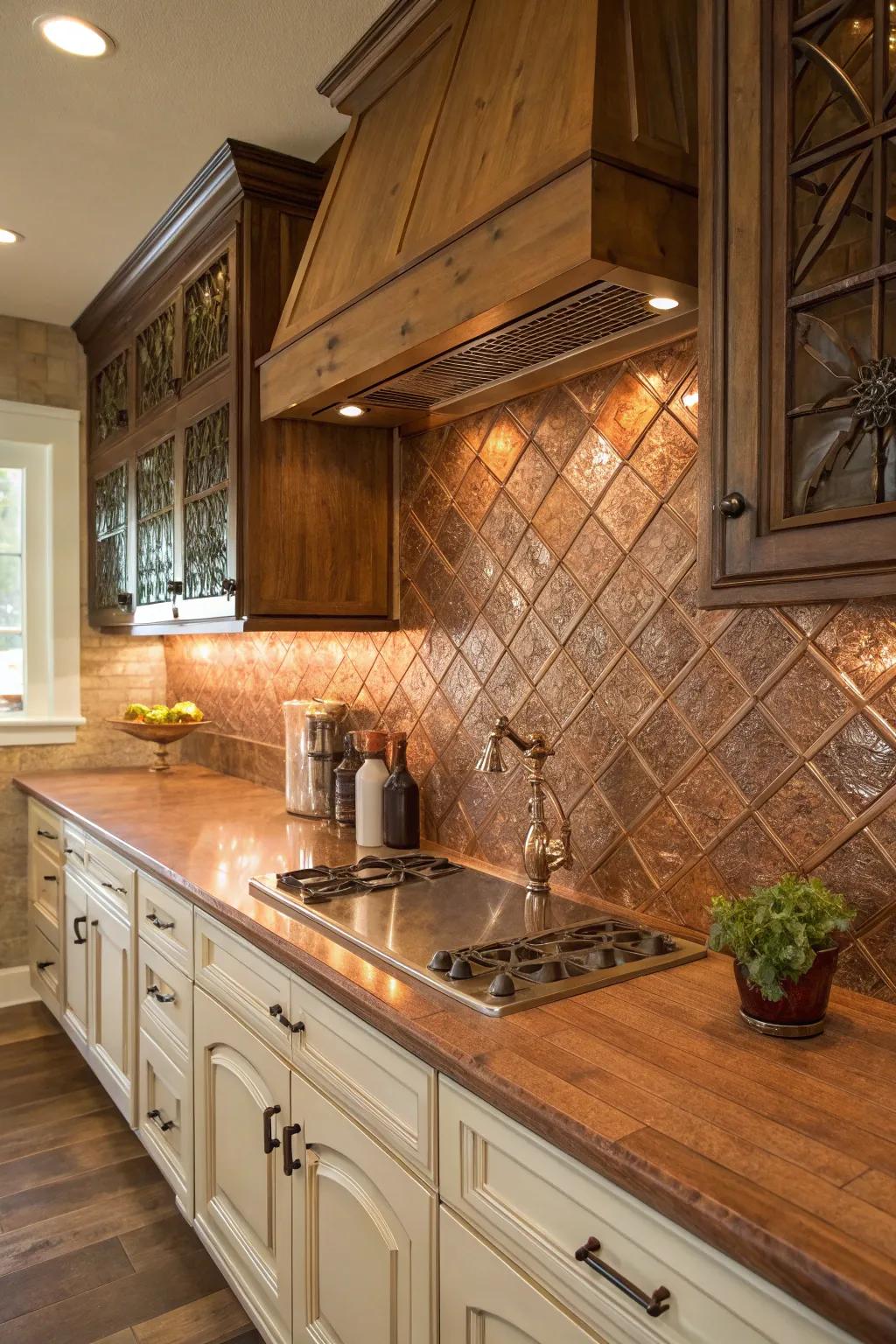 Wrap your cooking area in luxury using a bronze radiance.