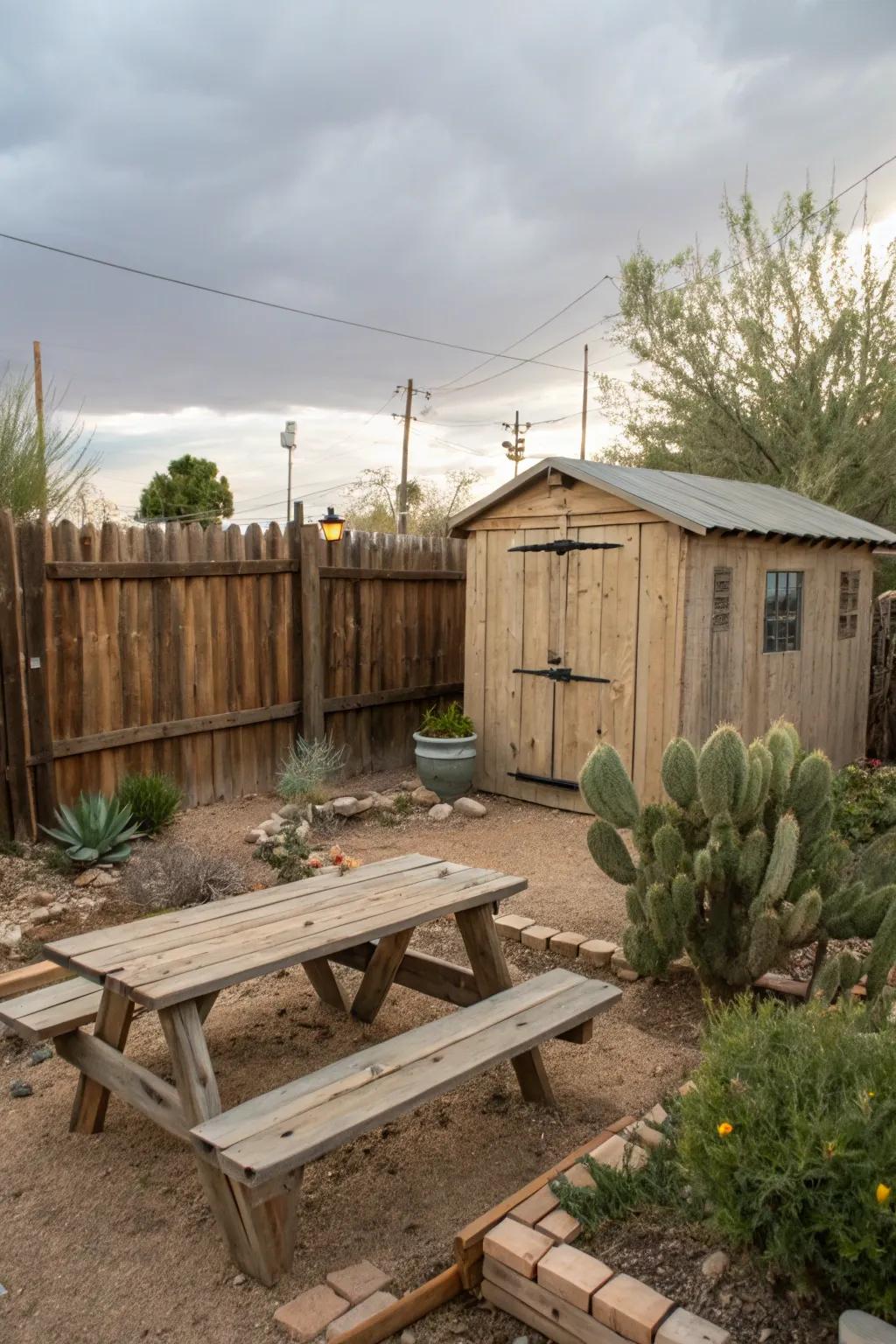 Append bucolic allure via eco-amiable reclaimed timber components.