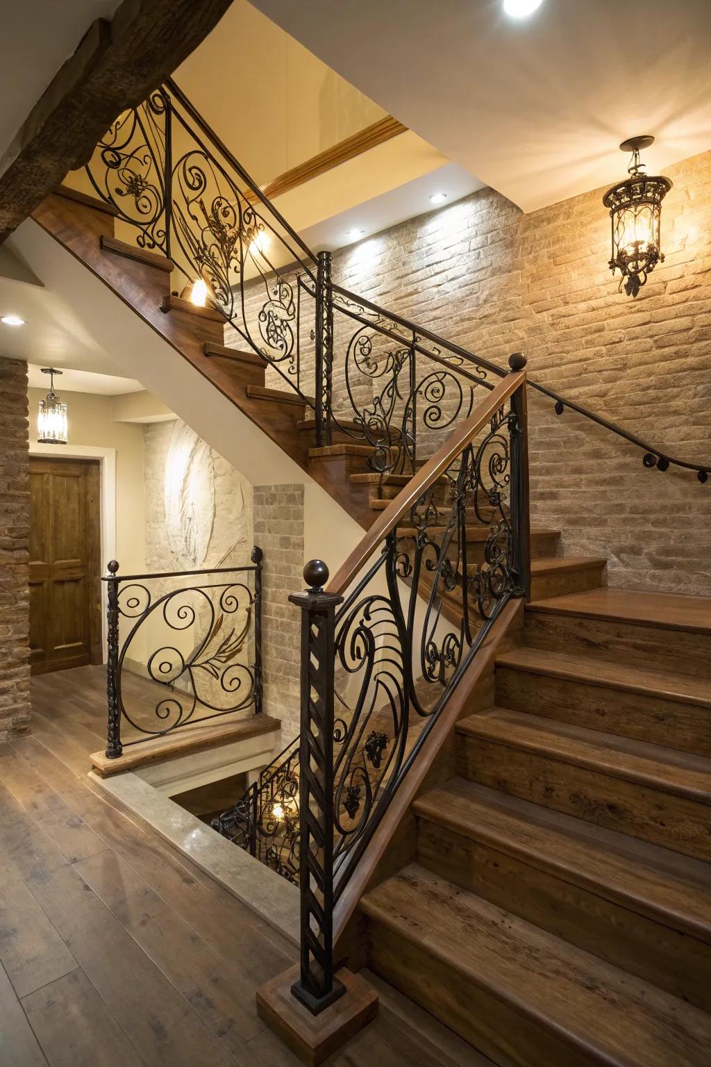 Bespoke iron forging has the ability to transfigure your stairway into a masterpiece.